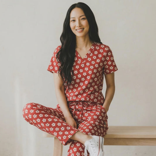 Blossoms - Special scrub set for Healthcare Angels